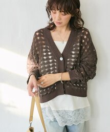 RIVE DROITE | 予約【夏まで使える】透かし編みカーディガン(カーディガン/ボレロ)