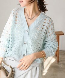 RIVE DROITE | 【夏まで使える】透かし編みカーディガン(カーディガン/ボレロ)