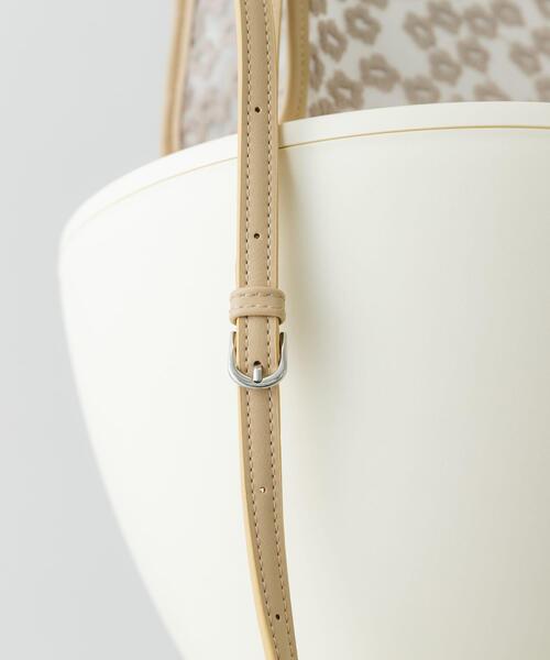 RODE SKO（ロデスコ）の「フラワーシアー2WAYハンドバッグ（ハンドバッグ・レディース・ベージュ/ブラック・ONE）」の13枚目の写真