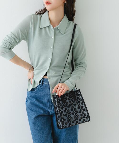 RODE SKO（ロデスコ）の「フラワーシアー2WAYハンドバッグ（ハンドバッグ・レディース・ベージュ/ブラック・ONE）」の19枚目の写真