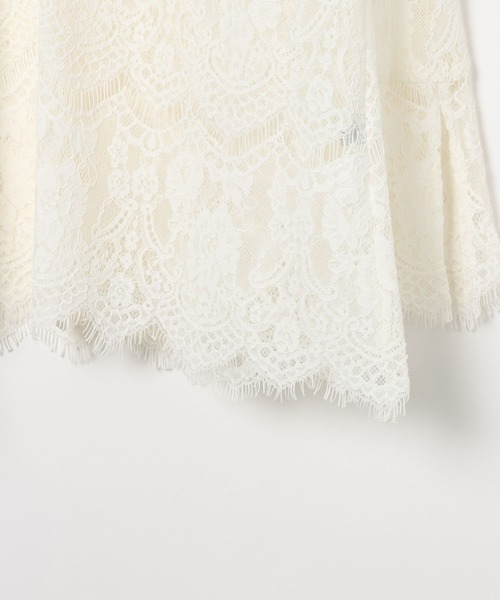 BAYFLOW（ベイフロー）の「【EF(エフ)】スカラップレースブラウス（WOMEN）（シャツ/ブラウス・レディース・オフホワイト・FREE）」の5枚目の写真