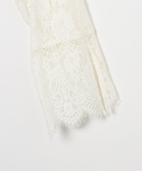 BAYFLOW（ベイフロー）の「【EF(エフ)】スカラップレースブラウス（WOMEN）（シャツ/ブラウス・レディース・オフホワイト・FREE）」の6枚目の写真