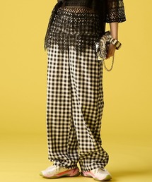 GEVS.（ジェイヴィス）の「ギンガムチェックルーズパンツ＜大きいサイズ有＞GEVS.（その他パンツ）」