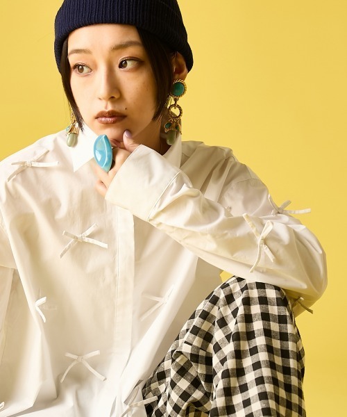 GEVS.（ジェイヴィス）の「ギンガムチェックルーズパンツ＜大きいサイズ有＞GEVS.（その他パンツ・レディース・ブラウン系/ブラック系・5L/3L/LL/L/M/4L）」の13枚目の写真