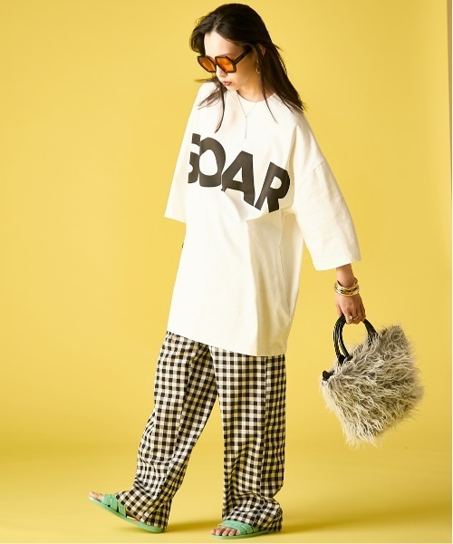 GEVS.（ジェイヴィス）の「ギンガムチェックルーズパンツ＜大きいサイズ有＞GEVS.（その他パンツ・レディース・ブラウン系/ブラック系・5L/3L/LL/L/M/4L）」の17枚目の写真