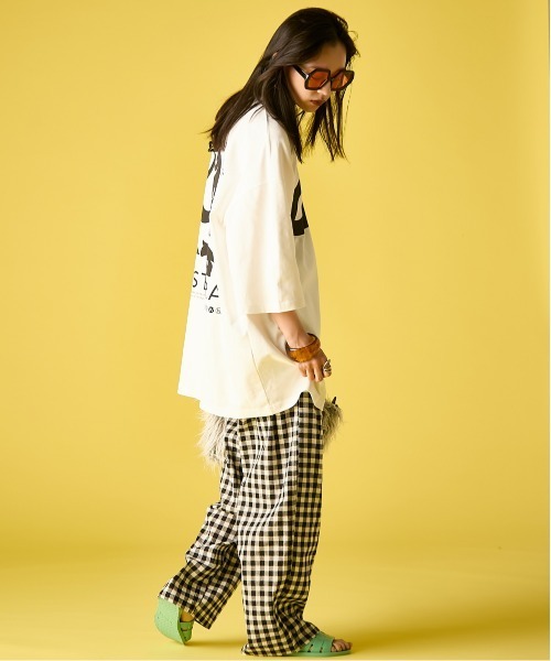 GEVS.（ジェイヴィス）の「ギンガムチェックルーズパンツ＜大きいサイズ有＞GEVS.（その他パンツ・レディース・ブラウン系/ブラック系・5L/3L/LL/L/M/4L）」の18枚目の写真