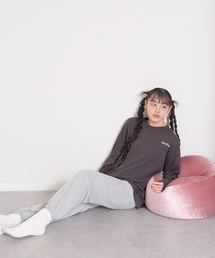 LOVETOXIC（ラブトキシック）の「【ルームウェア/パジャマ】サガラ刺しゅうプリント長袖セット（ルームウェア/パジャマ）」