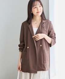 LAVEANGE | 【好機能シリーズ】接触冷感｜トリコットダブルテーラードジャケット(テーラードジャケット)