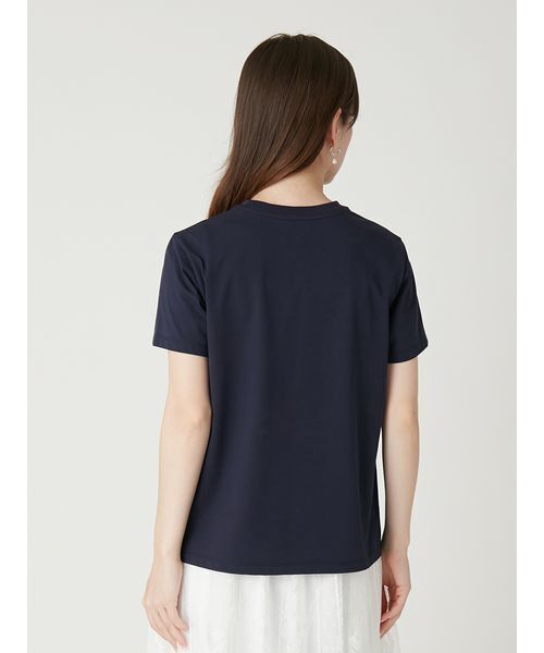 FRAY I.D(フレイアイディー)の「タイプライターロゴプリントTシャツ(Tシャツ/カットソー・レディース・ホワイト/ピンク/ネイビー・F)」の12枚目の写真
