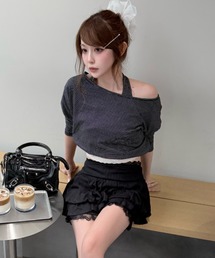 RAY CASSIN | ホルターレイヤードオフショルルーズTシャツ(Tシャツ/カットソー)