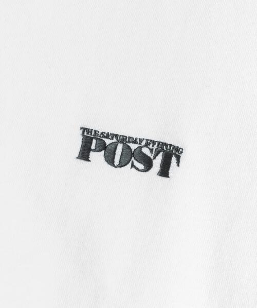 FORK&SPOON（フォークアンドスプーン）の「FORK&SPOON　POSTワンポイントTシャツ（Tシャツ/カットソー・メンズ・オフホワイト/チャコールグレー・5/4）」の10枚目の写真