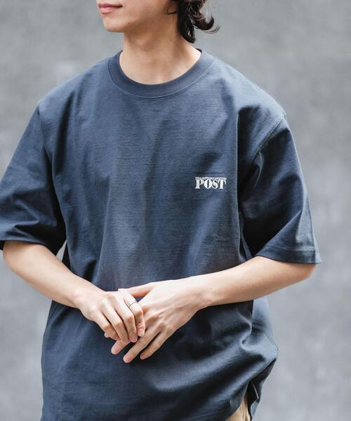 FORK&SPOON（フォークアンドスプーン）の「FORK&SPOON　POSTワンポイントTシャツ（Tシャツ/カットソー・メンズ・オフホワイト/チャコールグレー・5/4）」の16枚目の写真