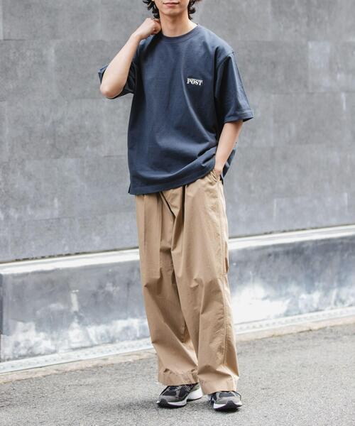 FORK&SPOON（フォークアンドスプーン）の「FORK&SPOON　POSTワンポイントTシャツ（Tシャツ/カットソー・メンズ・オフホワイト/チャコールグレー・5/4）」の17枚目の写真