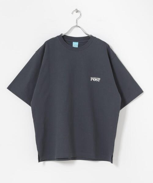 FORK&SPOON（フォークアンドスプーン）の「FORK&SPOON　POSTワンポイントTシャツ（Tシャツ/カットソー・メンズ・オフホワイト/チャコールグレー・5/4）」の18枚目の写真