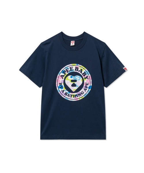 APEE BY A BATHING APE(エイピーバイアベイシングエイプ)の「CAMO APEE BABY PRINTED TEE #3(Tシャツ/カットソー・レディース・ホワイト×ピンク/ホワイト×ブルー/ネイビー・X-SMALL/SMALL)」の2枚目の写真