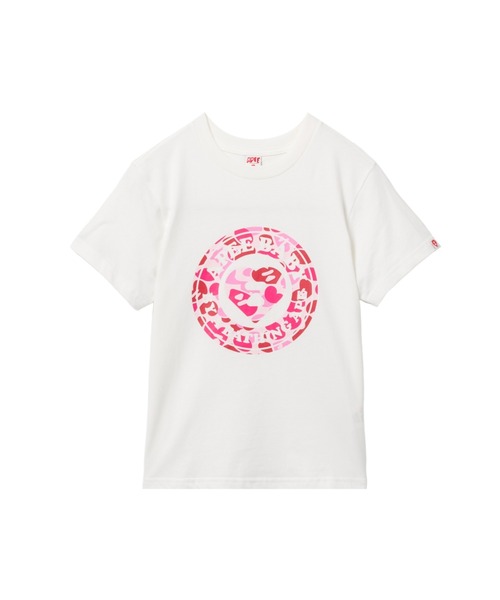 APEE BY A BATHING APE(エイピーバイアベイシングエイプ)の「CAMO APEE BABY PRINTED TEE #3(Tシャツ/カットソー・レディース・ホワイト×ピンク/ホワイト×ブルー/ネイビー・X-SMALL/SMALL)」の3枚目の写真