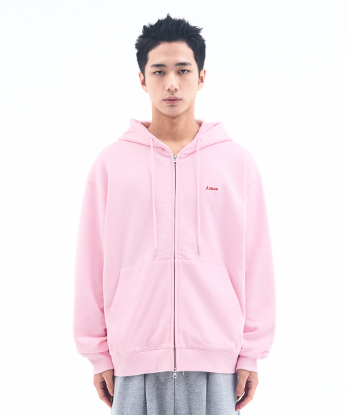 AMESWORLDWIDE(アメスワールドワイド)の「BASIC SMALL LOGO HOODIE ZIP UP PINK(パーカー・レディース・その他・LARGE/MEDIUM/SMALL)」の3枚目の写真