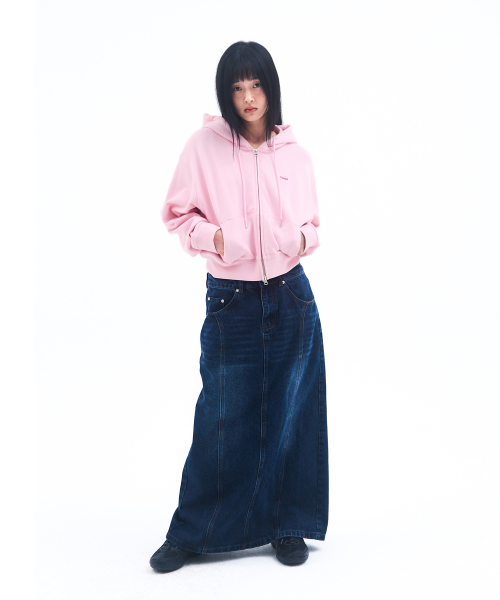 AMESWORLDWIDE(アメスワールドワイド)の「BASIC SMALL LOGO HOODIE ZIP UP PINK(パーカー・レディース・その他・LARGE/MEDIUM/SMALL)」の6枚目の写真