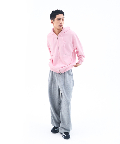 AMESWORLDWIDE(アメスワールドワイド)の「BASIC SMALL LOGO HOODIE ZIP UP PINK(パーカー・レディース・その他・LARGE/MEDIUM/SMALL)」の7枚目の写真