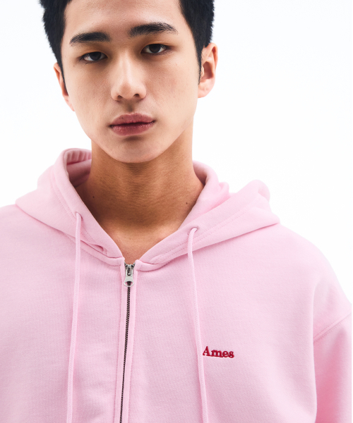AMESWORLDWIDE(アメスワールドワイド)の「BASIC SMALL LOGO HOODIE ZIP UP PINK(パーカー・レディース・その他・LARGE/MEDIUM/SMALL)」の9枚目の写真