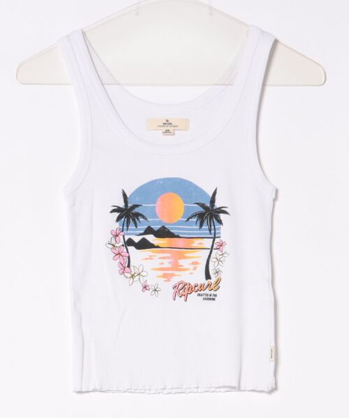 rip curl(リップカール)の「RIP CURL/リップカール タンクトップ リブ 0M0WTE(タンクトップ・レディース・ピンク/ホワイト・S/XS)」の5枚目の写真