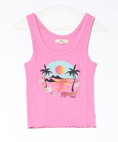 rip curl(リップカール)の「RIP CURL/リップカール タンクトップ リブ 0M0WTE(タンクトップ・レディース・ピンク/ホワイト・S/XS)」の4枚目の写真