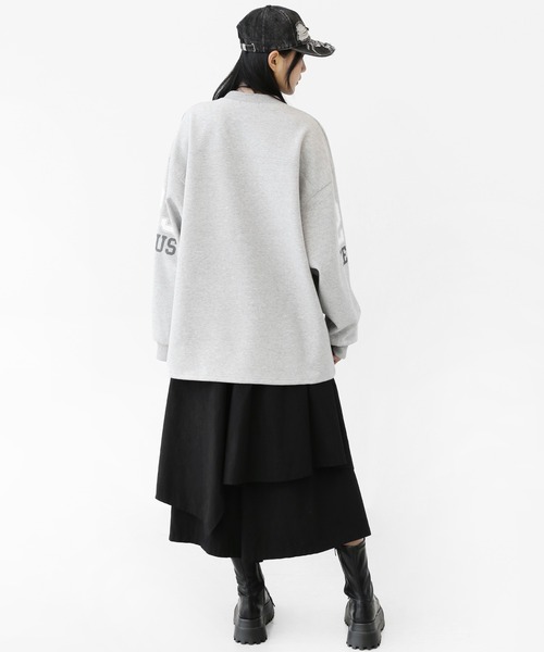 minsobi（ミンソビ）の「[ユニセックス]アシンメトリー レイヤード ワイド スカートパンツ（その他パンツ・レディース・ブラック・ONE SIZE）」の22枚目の写真