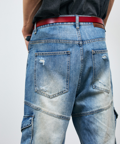 VETEZE（ベテゼ）の「Washed Cargo Denim Detail Pants（デニムパンツ・レディース・ブルー系その他・1/2/3）」の17枚目の写真