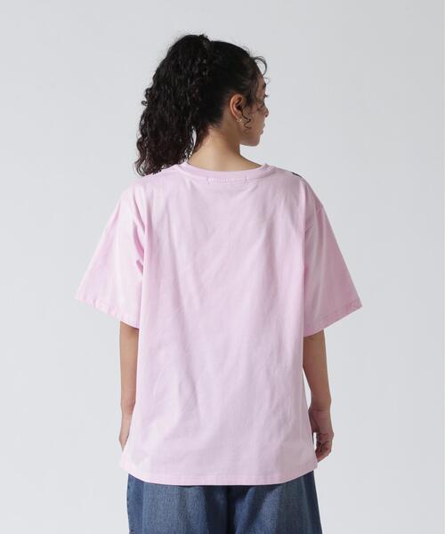 anna sui nyc(アナ スイ エヌ ワイ シー)の「ANNA SUI NYC/アナ スイ エヌワイシー/トロンプルイユプリントビッグTシャツ(Tシャツ/カットソー・レディース・ブラック/ホワイト/ピンク・F)」の18枚目の写真
