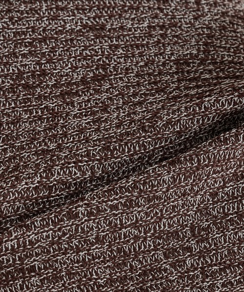 epnok（エプノック）の「ガーター編みルーズ半袖ニットポロ（ポロシャツ・メンズ・ブラウン系その他/グレー系その他/ブラック・LARGE/MEDIUM/SMALL）」の9枚目の写真