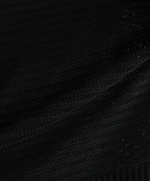 epnok（エプノック）の「ガーター編みルーズ半袖ニットポロ（ポロシャツ・メンズ・ブラウン系その他/グレー系その他/ブラック・LARGE/MEDIUM/SMALL）」の19枚目の写真