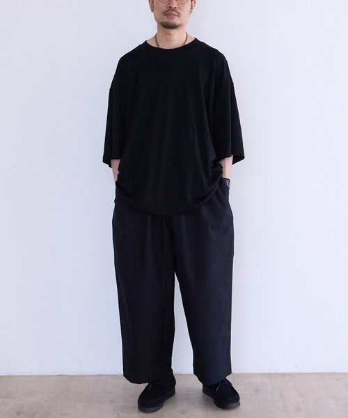 FRANK LEDER(フランクリーダー)の「FRANK LEDER 60's VINTAGE BEDSHEET WIDE DRAWSTRING 3/4 LENGTH TROUSERS (0913032)(スラックス・メンズ・ブラック・MEDIUM/SMALL)」の6枚目の写真
