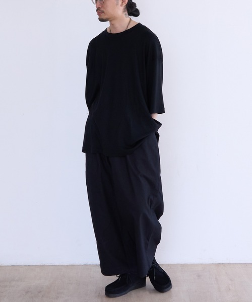 FRANK LEDER(フランクリーダー)の「FRANK LEDER 60's VINTAGE BEDSHEET WIDE DRAWSTRING 3/4 LENGTH TROUSERS (0913032)(スラックス・メンズ・ブラック・MEDIUM/SMALL)」の7枚目の写真