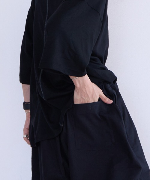 FRANK LEDER(フランクリーダー)の「FRANK LEDER 60's VINTAGE BEDSHEET WIDE DRAWSTRING 3/4 LENGTH TROUSERS (0913032)(スラックス・メンズ・ブラック・MEDIUM/SMALL)」の9枚目の写真