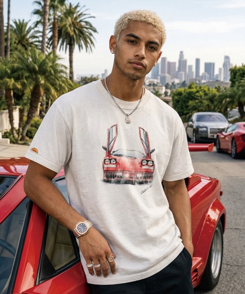 SALT&MUGS(ソルトアンドマグス)の「Speed Legend(Tシャツ/カットソー・メンズ・ホワイト/ブラック・SMALL/MEDIUM/LARGE/X-LARGE)」の1枚目の写真