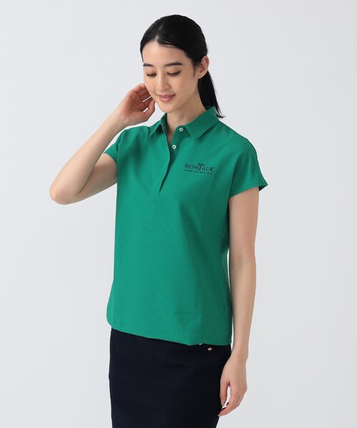BEAMS GOLF(ビームスゴルフ)の「PURPLE LABEL / MONTAUK フレンチスリーブ シャツ(シャツ/ブラウス・レディース・ネイビー/グリーン/ホワイト・MEDIUM/SMALL/LARGE)」の22枚目の写真