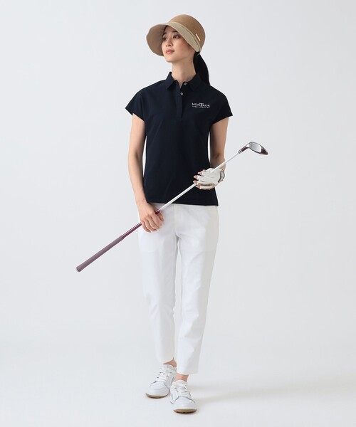 BEAMS GOLF(ビームスゴルフ)の「PURPLE LABEL / MONTAUK フレンチスリーブ シャツ(シャツ/ブラウス・レディース・ネイビー/グリーン/ホワイト・MEDIUM/SMALL/LARGE)」の21枚目の写真