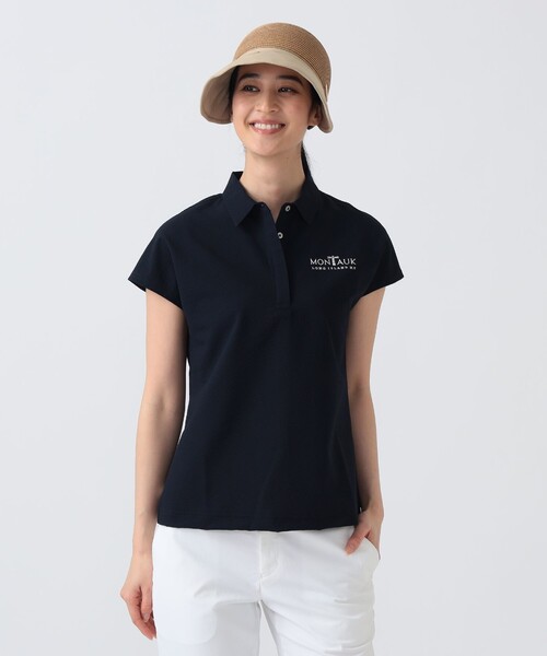 BEAMS GOLF(ビームスゴルフ)の「PURPLE LABEL / MONTAUK フレンチスリーブ シャツ(シャツ/ブラウス・レディース・ネイビー/グリーン/ホワイト・MEDIUM/SMALL/LARGE)」の20枚目の写真