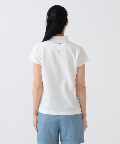 BEAMS GOLF(ビームスゴルフ)の「PURPLE LABEL / MONTAUK フレンチスリーブ シャツ(シャツ/ブラウス・レディース・ネイビー/グリーン/ホワイト・MEDIUM/SMALL/LARGE)」の10枚目の写真