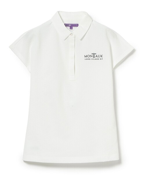 BEAMS GOLF(ビームスゴルフ)の「PURPLE LABEL / MONTAUK フレンチスリーブ シャツ(シャツ/ブラウス・レディース・ネイビー/グリーン/ホワイト・MEDIUM/SMALL/LARGE)」の11枚目の写真