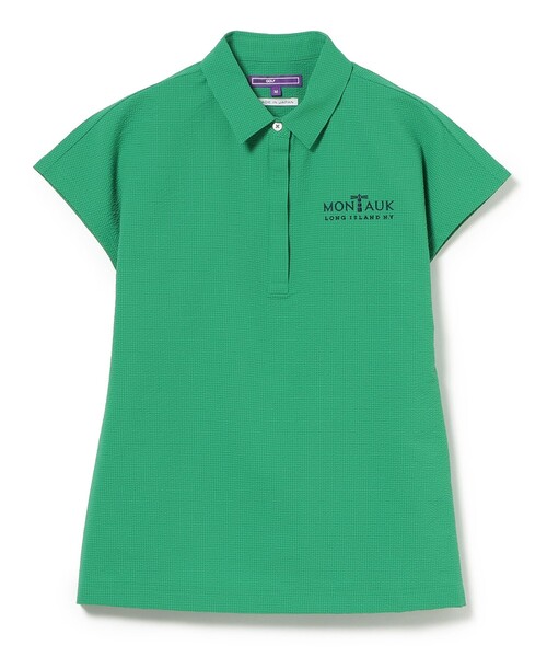 BEAMS GOLF(ビームスゴルフ)の「PURPLE LABEL / MONTAUK フレンチスリーブ シャツ(シャツ/ブラウス・レディース・ネイビー/グリーン/ホワイト・MEDIUM/SMALL/LARGE)」の17枚目の写真
