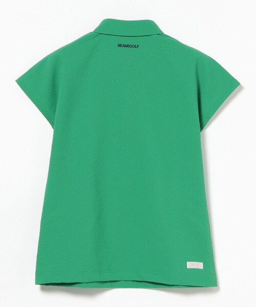 BEAMS GOLF(ビームスゴルフ)の「PURPLE LABEL / MONTAUK フレンチスリーブ シャツ(シャツ/ブラウス・レディース・ネイビー/グリーン/ホワイト・MEDIUM/SMALL/LARGE)」の4枚目の写真