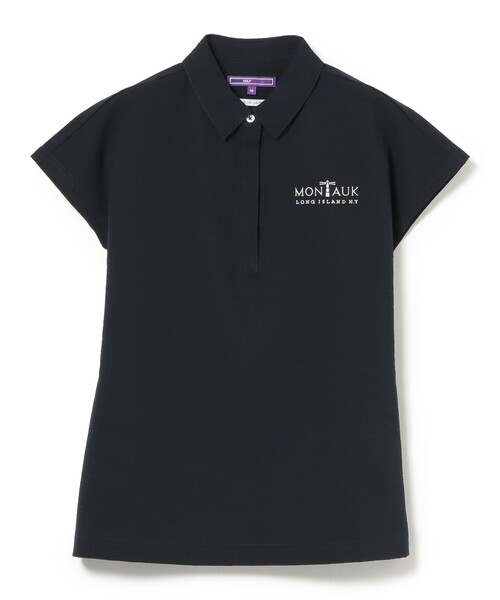 BEAMS GOLF(ビームスゴルフ)の「PURPLE LABEL / MONTAUK フレンチスリーブ シャツ(シャツ/ブラウス・レディース・ネイビー/グリーン/ホワイト・MEDIUM/SMALL/LARGE)」の6枚目の写真