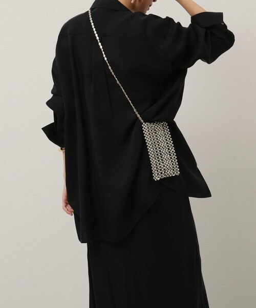 NOLLEY’S（ノーリーズ）の「【MAQWEL/マクウェル】ビーズショルダーポーチ（バックパック/リュック・レディース・シルバー・FREE）」の7枚目の写真