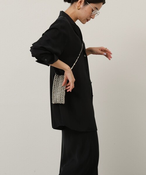 NOLLEY’S（ノーリーズ）の「【MAQWEL/マクウェル】ビーズショルダーポーチ（バックパック/リュック・レディース・シルバー・FREE）」の6枚目の写真