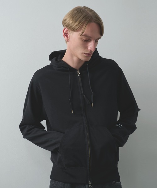 Product Twelve(プロダクトトゥエルブ)の「【Product Twelve】Super 140’s /130's Melino Wool Zip Up Parka(パーカー・メンズ・グレー/ブラック・1/2)」の14枚目の写真