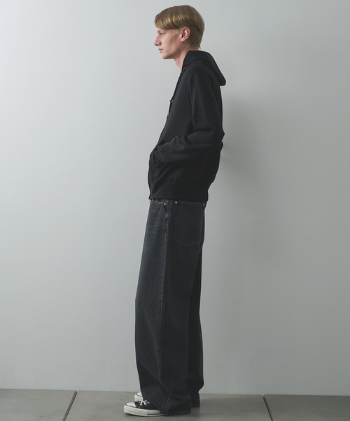 Product Twelve(プロダクトトゥエルブ)の「【Product Twelve】Super 140’s /130's Melino Wool Zip Up Parka(パーカー・メンズ・グレー/ブラック・1/2)」の13枚目の写真