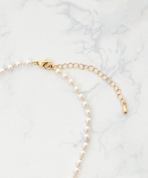 MAJESTIC LEGON（マジェスティックレゴン）の「パール×リボンネックレス（ネックレス・レディース・シルバー/ゴールド・FREE）」の11枚目の写真
