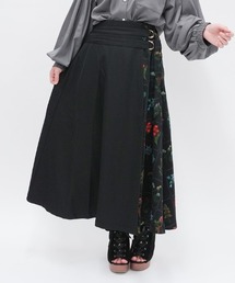 axes femme | プリント切替スカート(スカート)