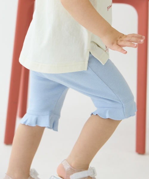 petit main(プティマイン)の「7分丈フリルフライスパンツ(その他パンツ・キッズ・イエロー/ドット/ライトベージュ/ライトブルー/カラフル・90cm/80cm/100cm/130cm/110cm/120cm)」の7枚目の写真